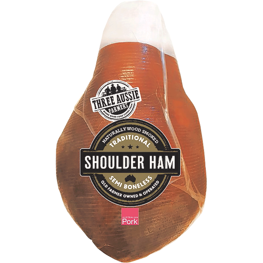 Three Aussie Farmers Semi Boneless Shoulder Ham Three Aussie Farmers Semi Boneless Shoulder Ham