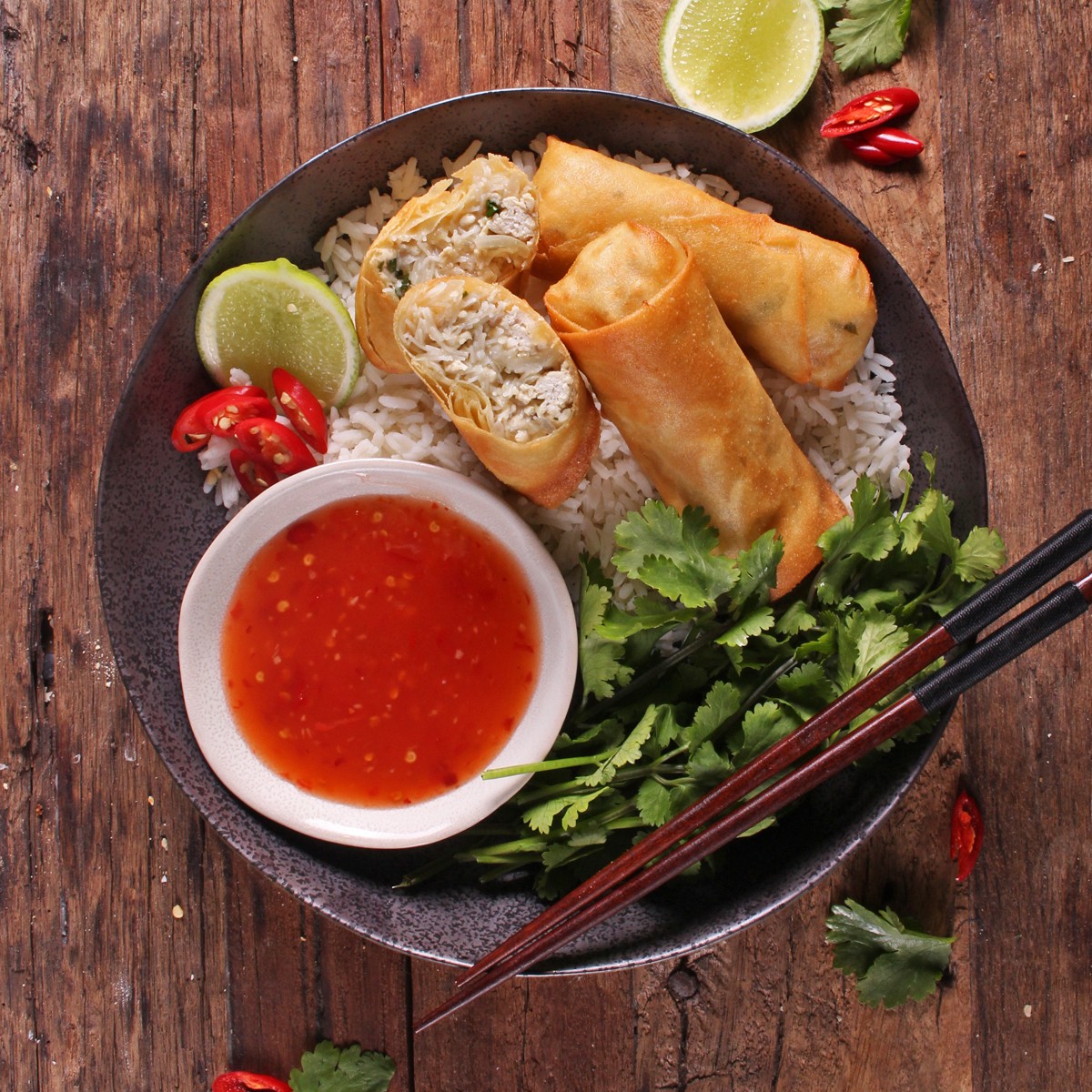 Thai Green Curry Pork Spring Rolls SunPork Fresh Foods